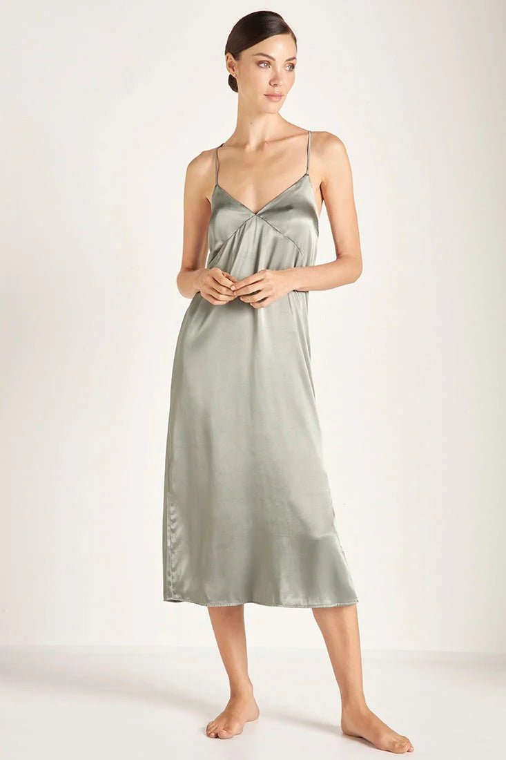 Moonlight Satin Nightgown - EVAMAIA