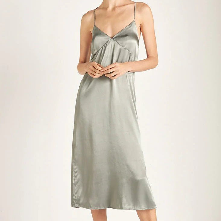 Moonlight Satin Nightgown - EVAMAIA