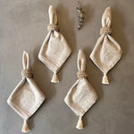 Mushroom Cloth Napkins - Set of 6 - EVAMAIA