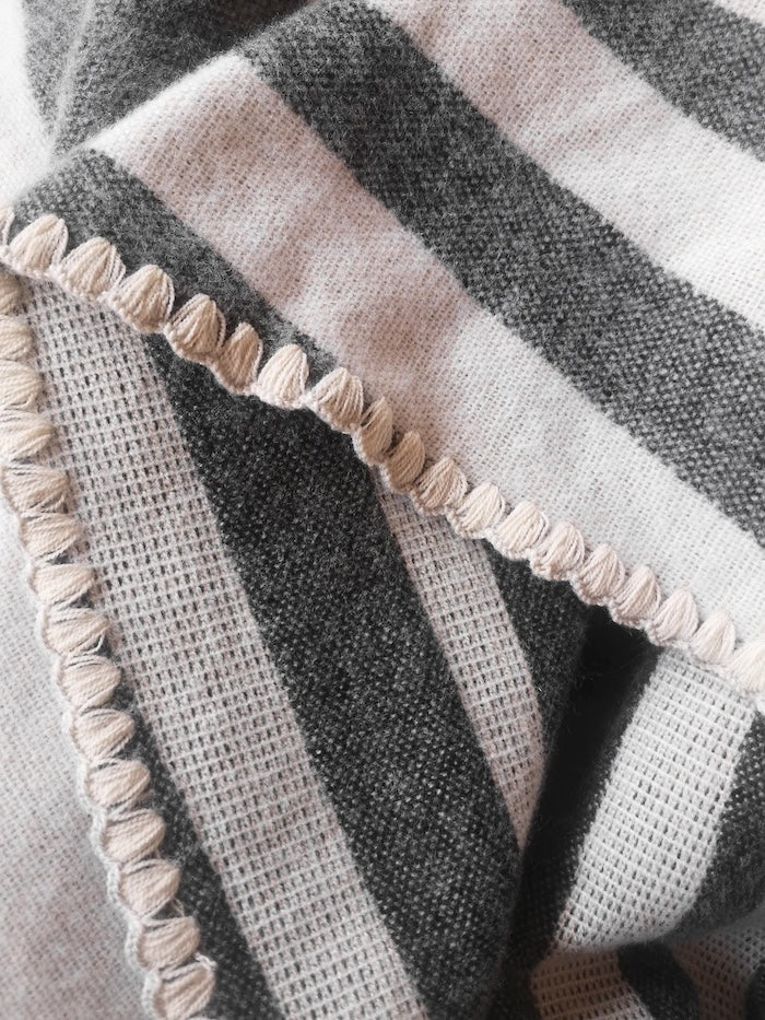 Close up of grey natura poncho