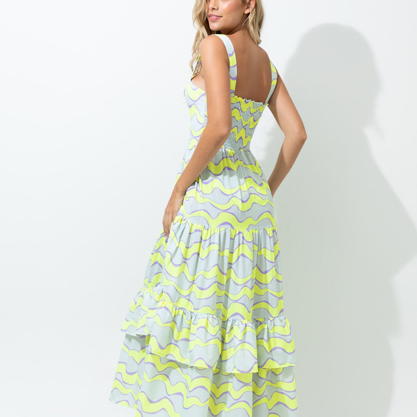 Neon Waves Dress - One Size - EVAMAIA