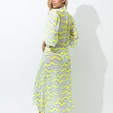 Neon Waves Kimono - One Size - EVAMAIA