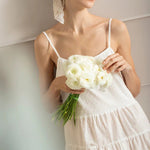 Nightgown with Embroidery Detail - EVAMAIA
