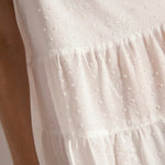 Nightgown with Embroidery Detail - EVAMAIA