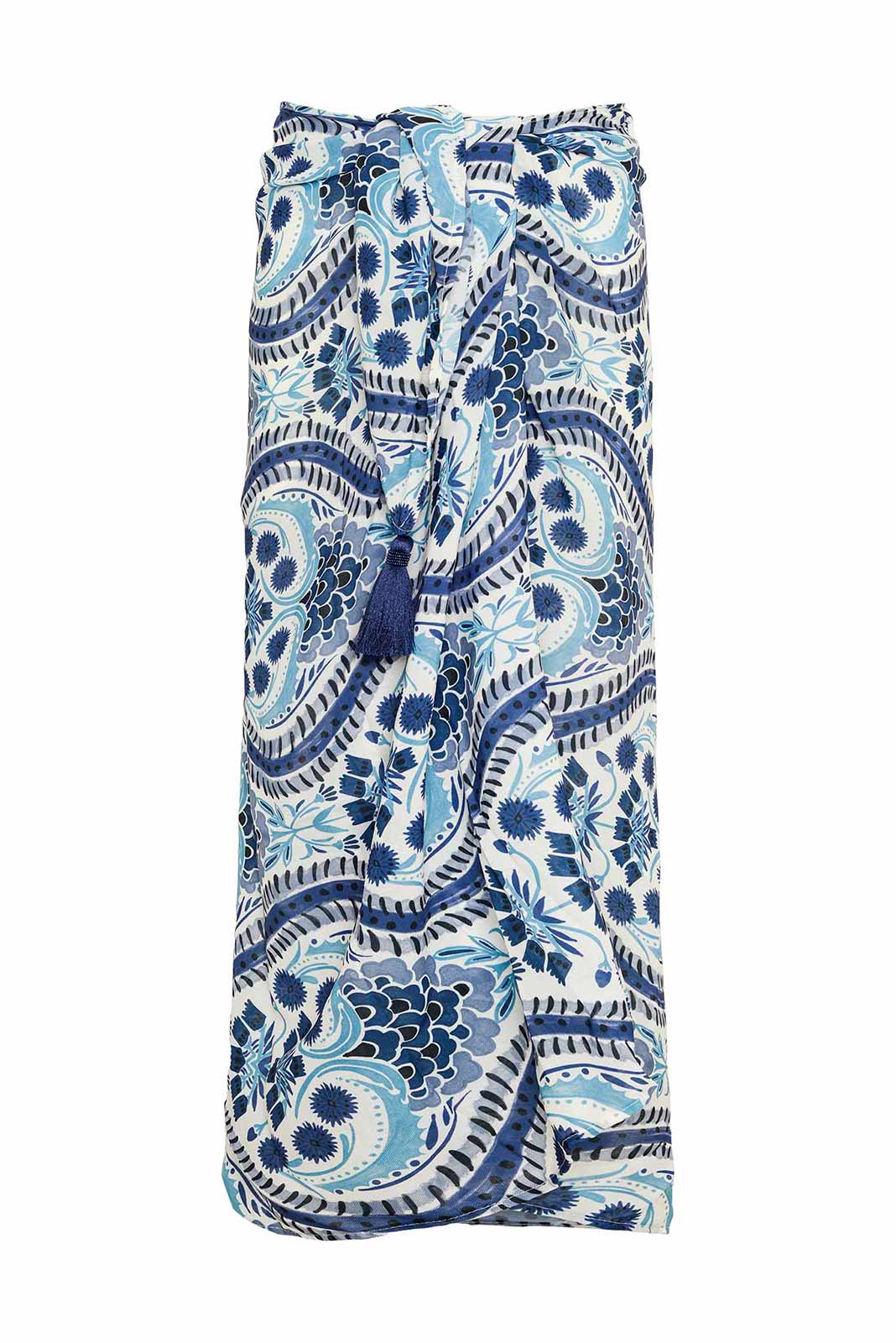 One Size Sarong with Tassels - EVAMAIA