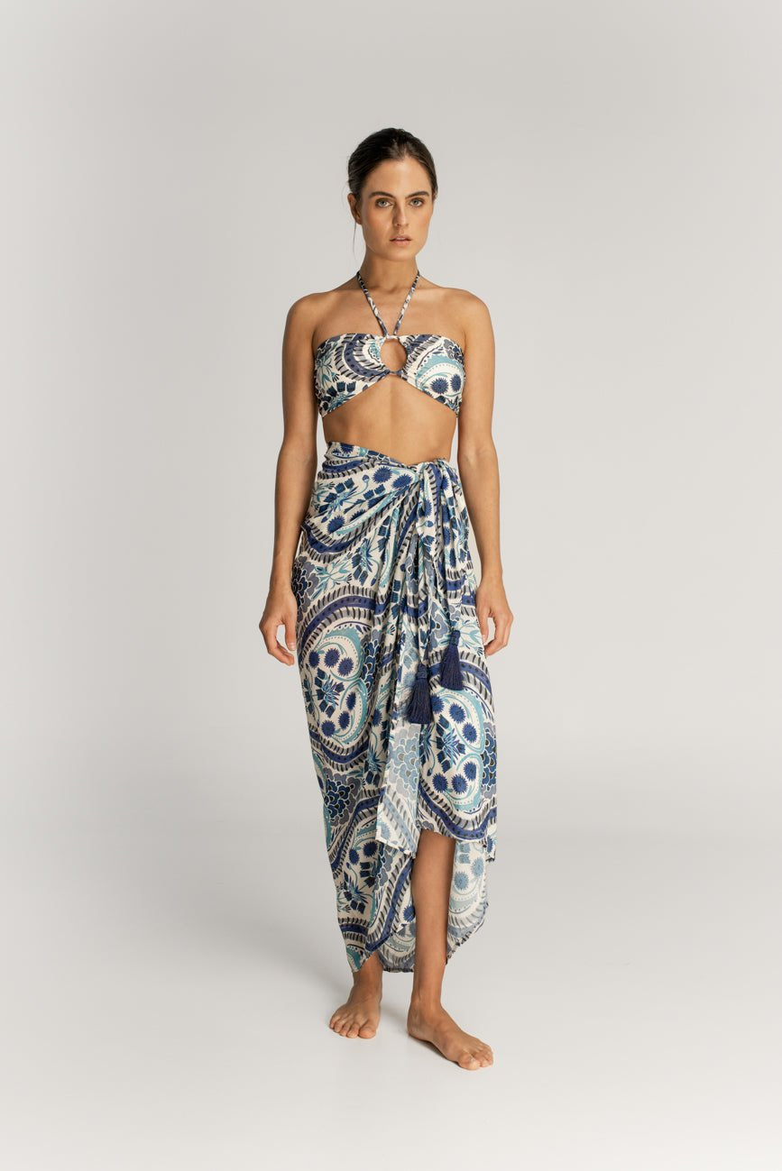 One Size Sarong with Tassels - EVAMAIA
