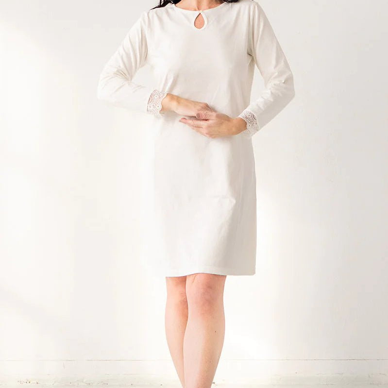 Pima Cotton Elegance Gown - EVAMAIA