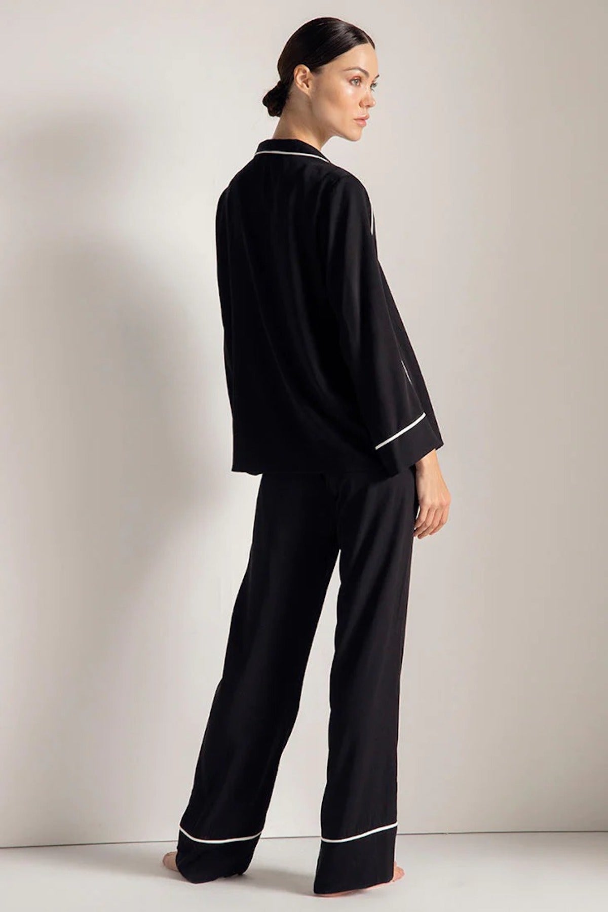 Piped PJ Pant Set - EVAMAIA