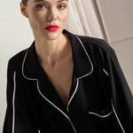 Piped PJ Set - Shorts - EVAMAIA