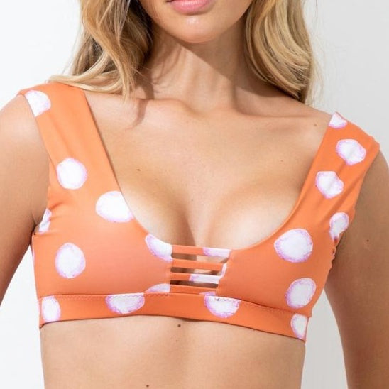 Polka Dot Bikini Top - EVAMAIA