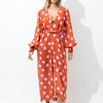 Polka Dot Chiffon Kimono - One Size - EVAMAIA