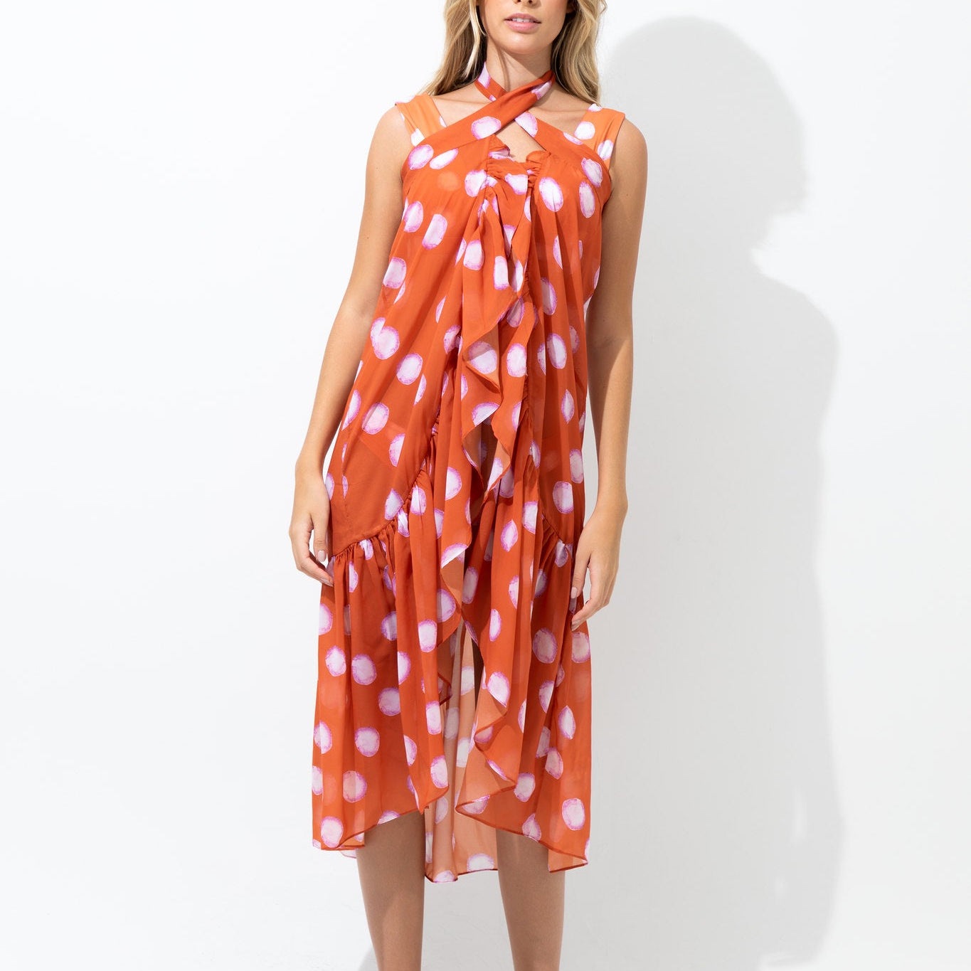Polka Dot Cover Up - EVAMAIA