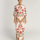 Renata Linen Maxi Dress - EVAMAIA