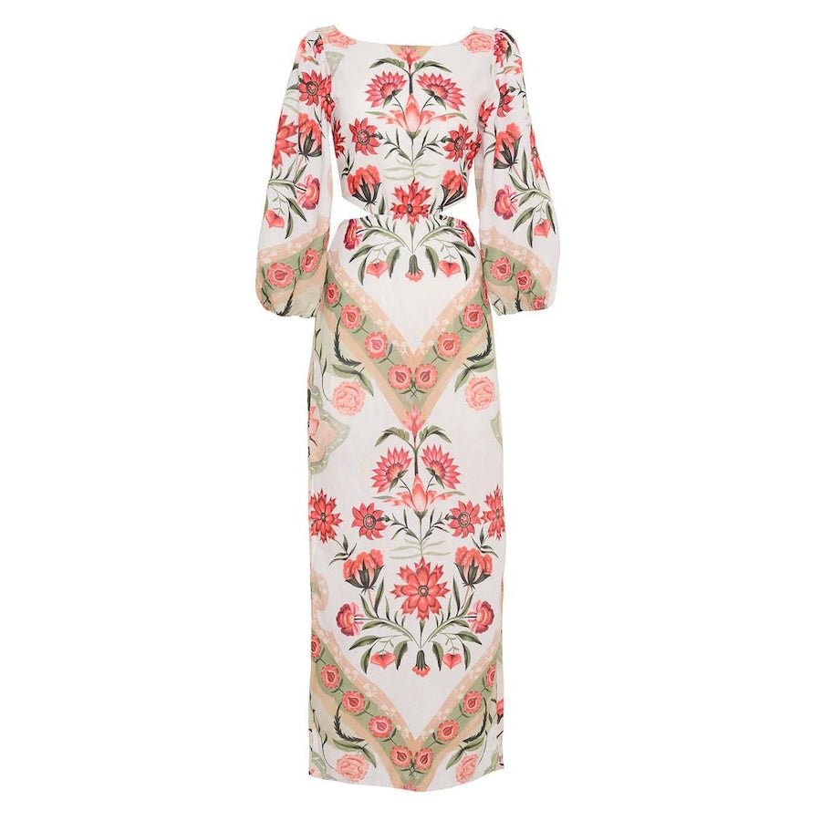 Renata Linen Maxi Dress - EVAMAIA