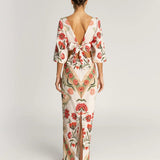 Renata Linen Maxi Dress - EVAMAIA