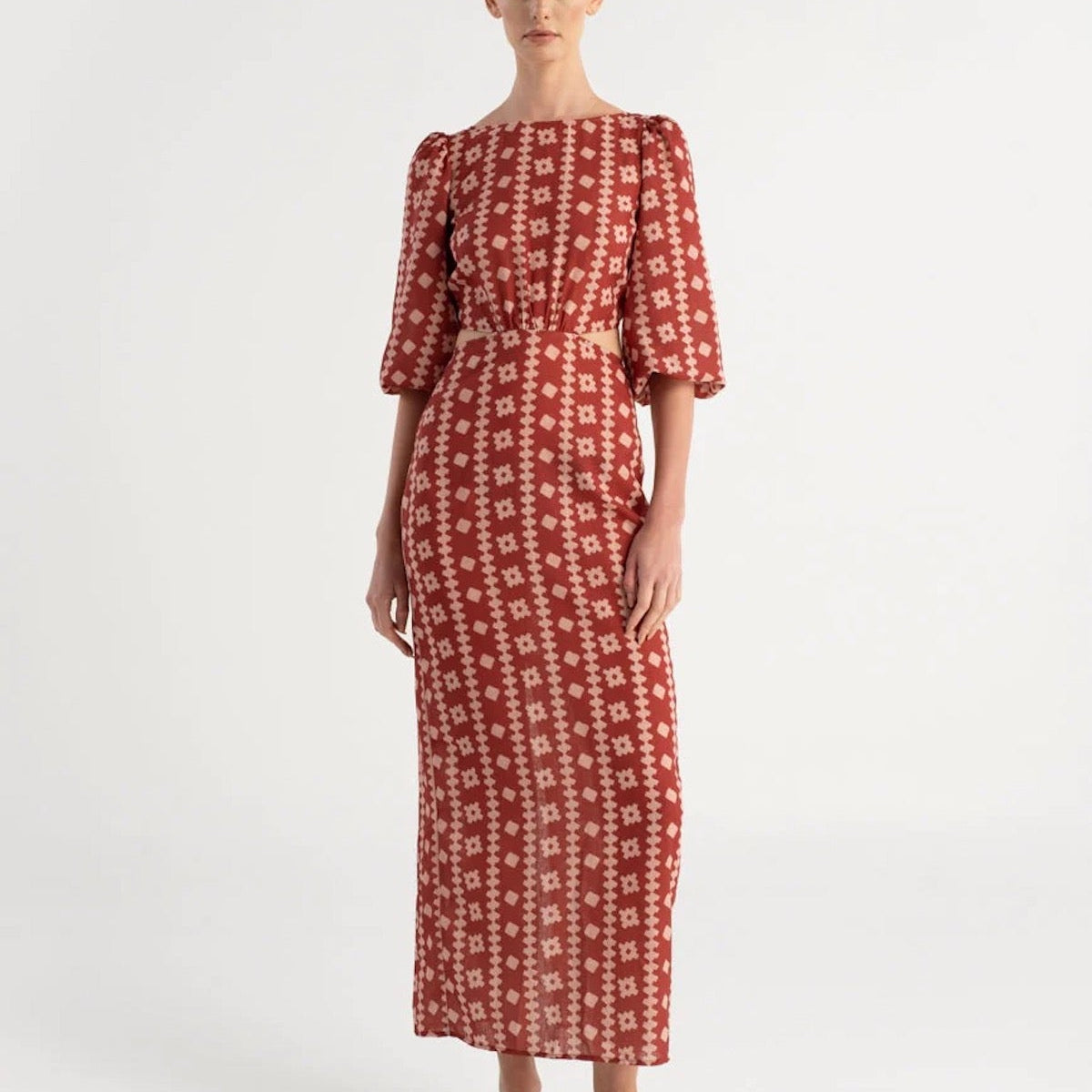 Renata Linen Maxi Dress - EVAMAIA