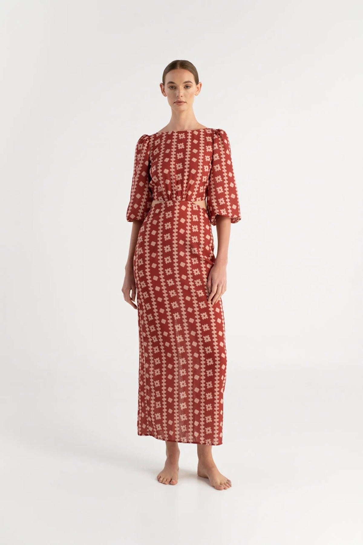 Renata Linen Maxi Dress - EVAMAIA