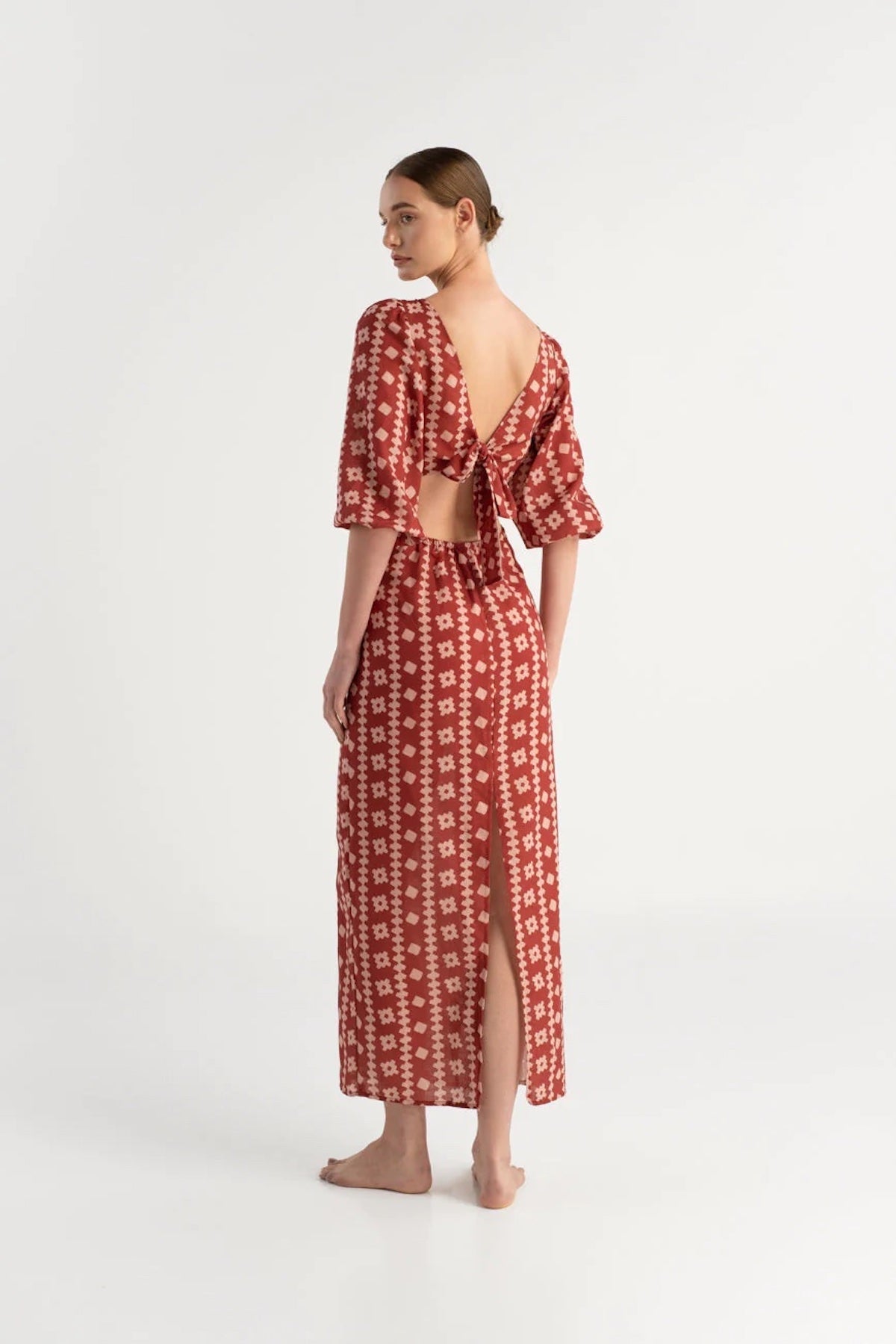 Renata Linen Maxi Dress - EVAMAIA