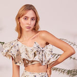 Rosal Bikini Top with Ruffles - EVAMAIA