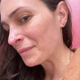 Round Emerald Stud Earrings - EVAMAIA