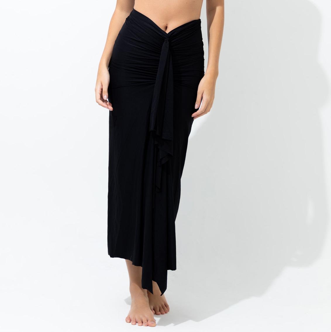 Santa Marta Cover Up Skirt with Ruched Front - One Size - EVAMAIA