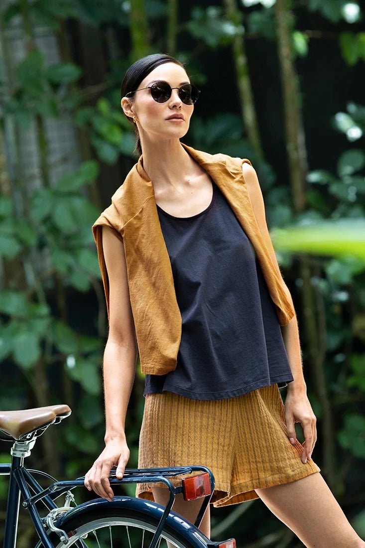 Soft Cotton Tank Top - EVAMAIA