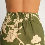 Stella Emerald Skirt with Slit Detail - EVAMAIA
