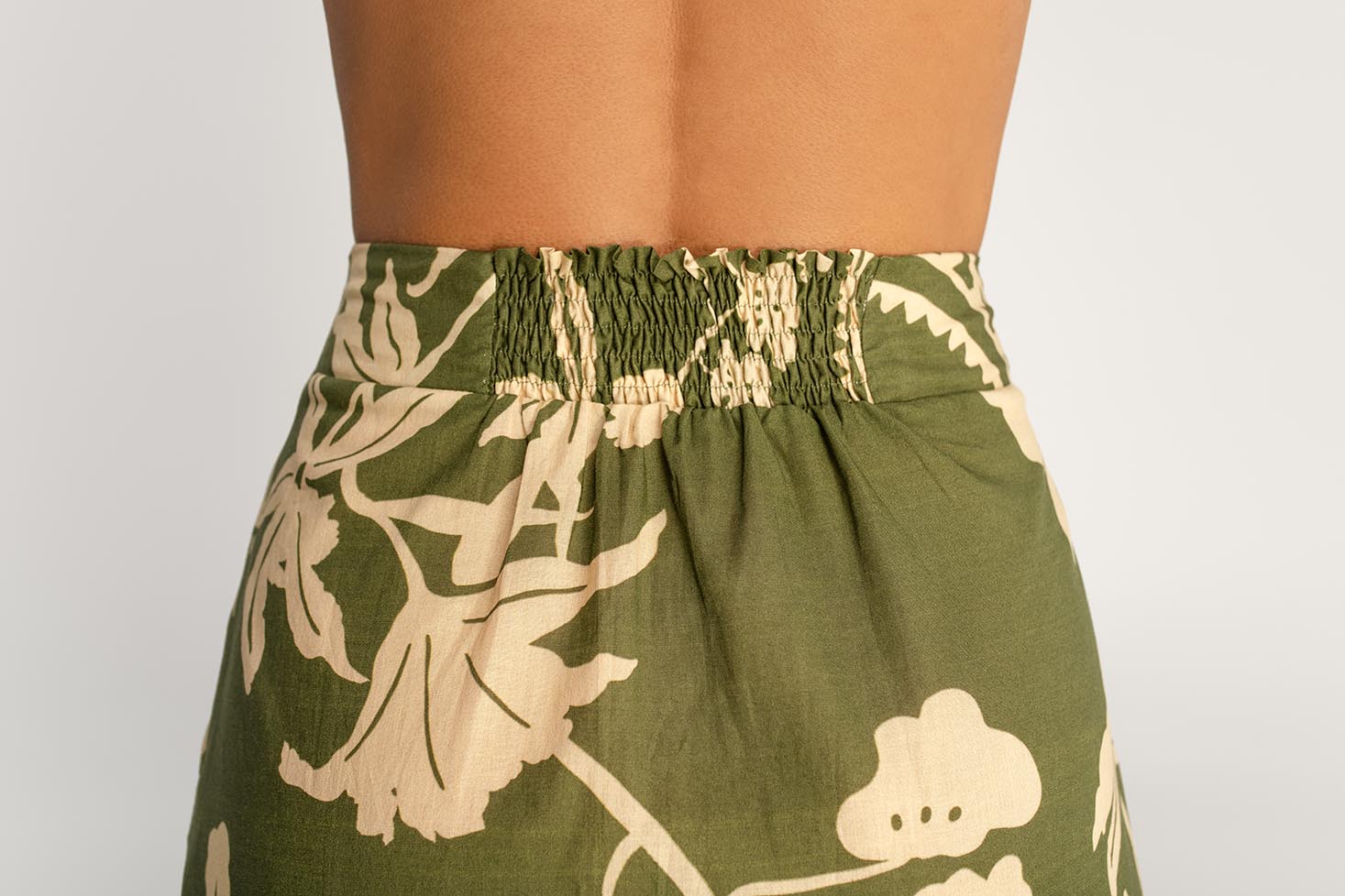 Stella Emerald Skirt with Slit Detail - EVAMAIA