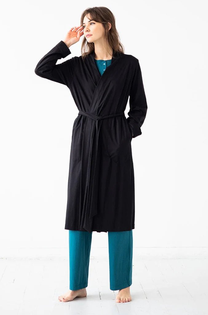 Travel Robe in Pima Cotton - EVAMAIA