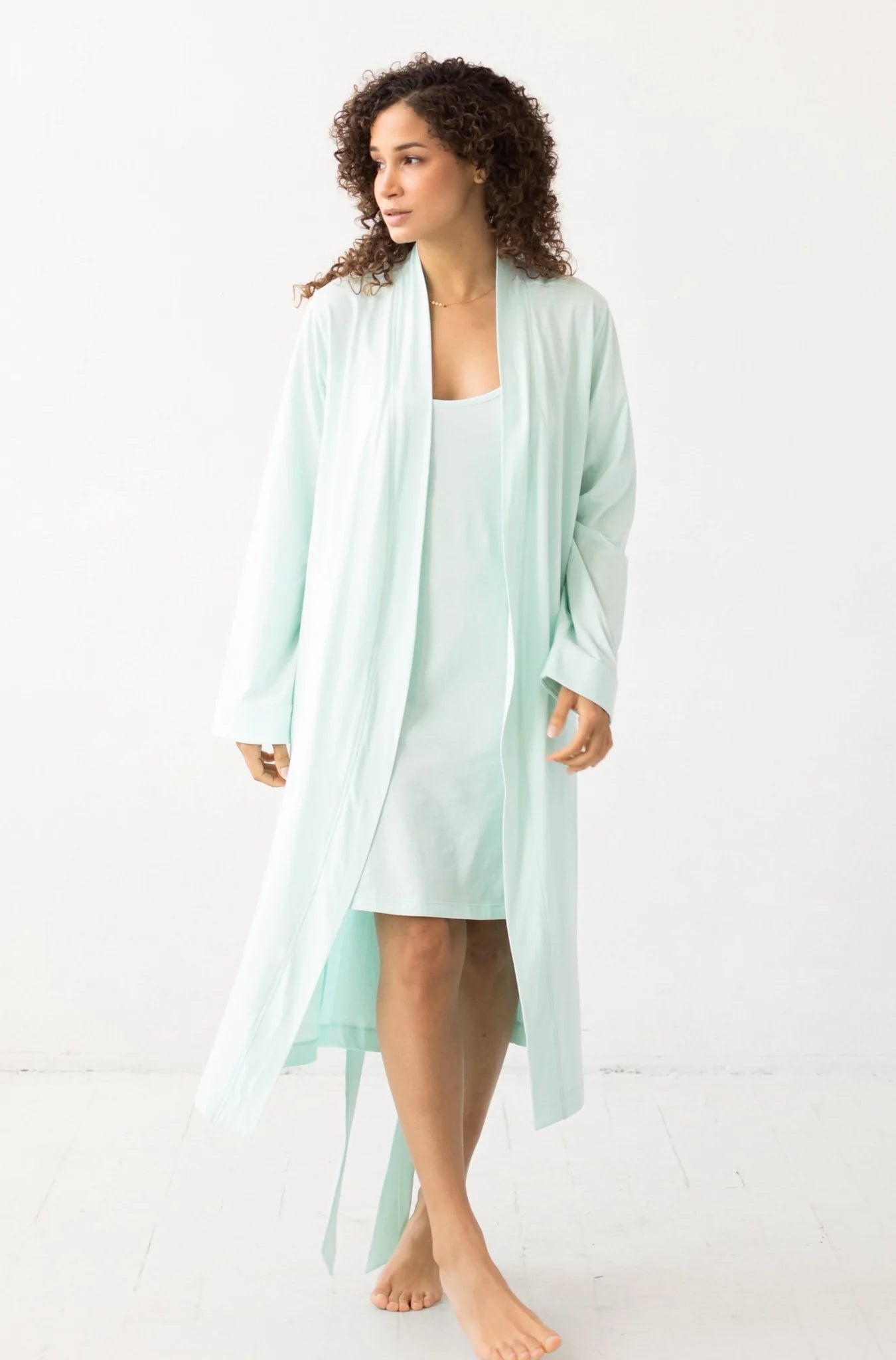 Travel Robe in Pima Cotton - EVAMAIA