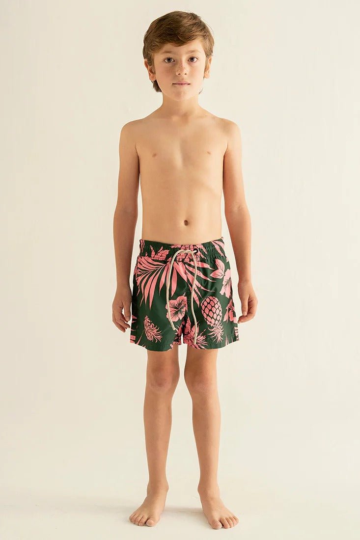 Tropical Swim Trunks for Kids - EVAMAIA
