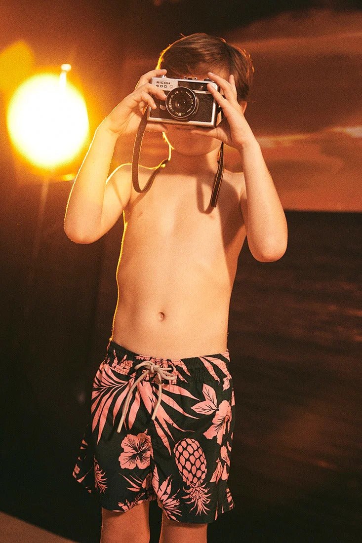 Tropical Swim Trunks for Kids - EVAMAIA