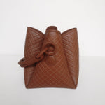 Tulip Bucket Bag in Brown - EVAMAIA