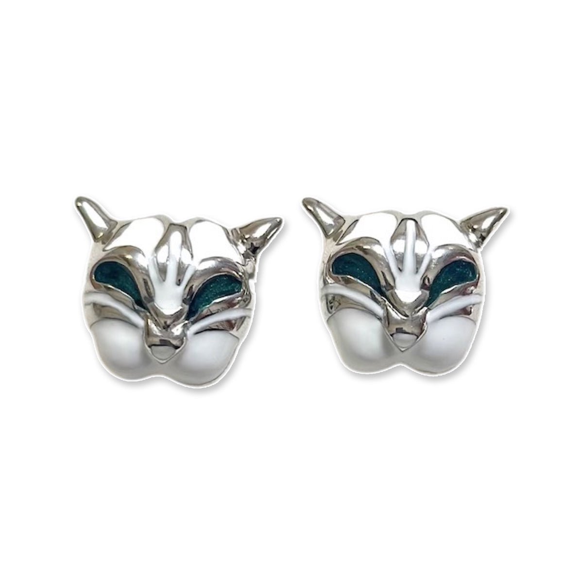 White Tiger Earrings - EVAMAIA