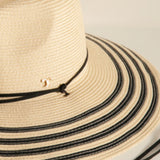 Wide Brim Pava Hat with Internal Strap to Adjust Size - EVAMAIA