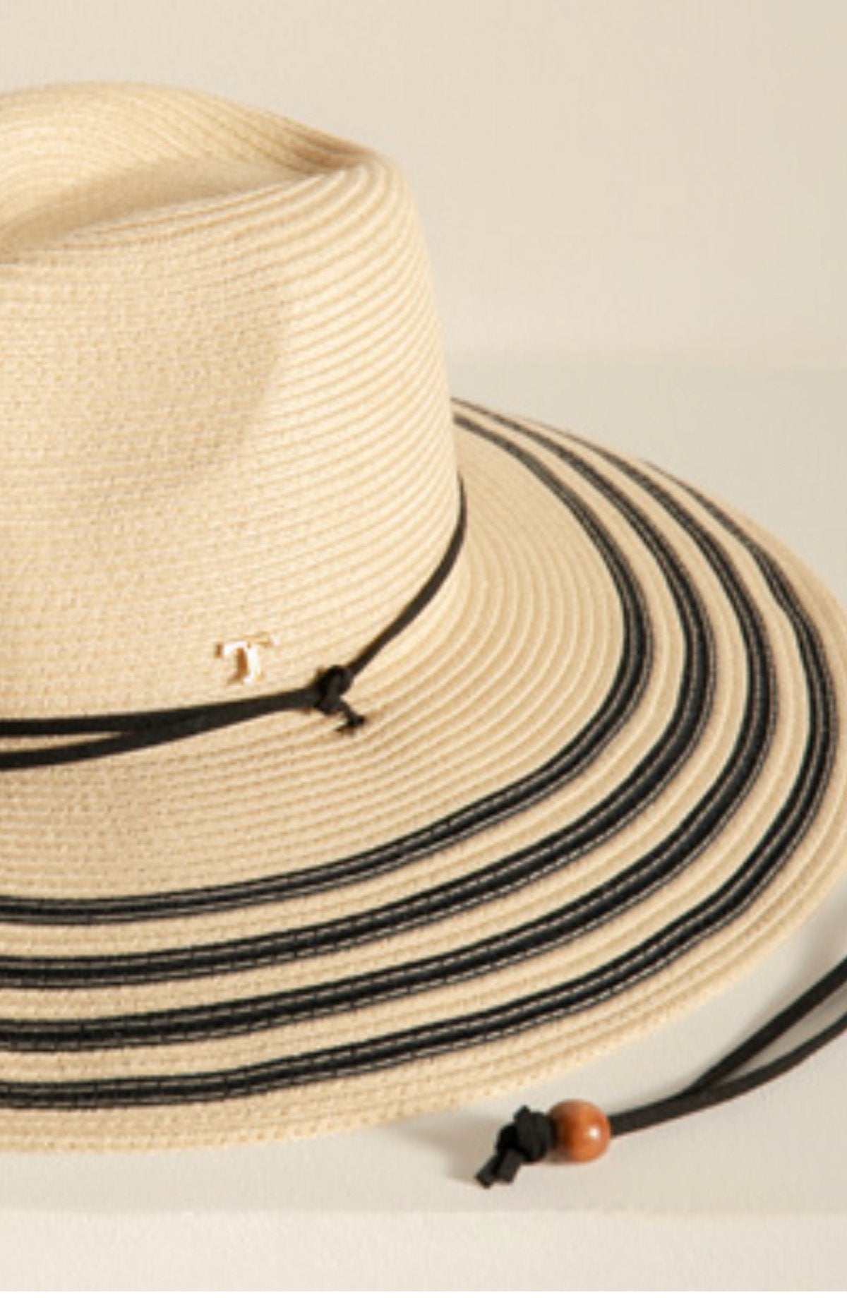 Wide Brim Pava Hat with Internal Strap to Adjust Size - EVAMAIA