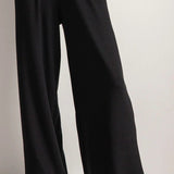 Wide Leg Pants with Pockets - EVAMAIA