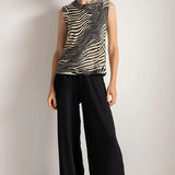 Wide Leg Pants with Pockets - EVAMAIA