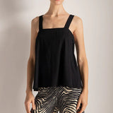 Wide Strap PJ Top with Soft Mesh Support - EVAMAIA