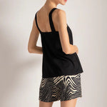 Wide Strap PJ Top with Soft Mesh Support - EVAMAIA