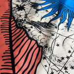 Zodiac Scarf for Pisces close up