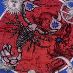 close up of Zodiac Scarf for Scorpio on plain background